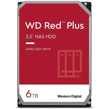 Western Digital WD Red Plus 6TB WD60EFPX interne NAS-Festplatte 3,5" SATA III CMR 5400rpm